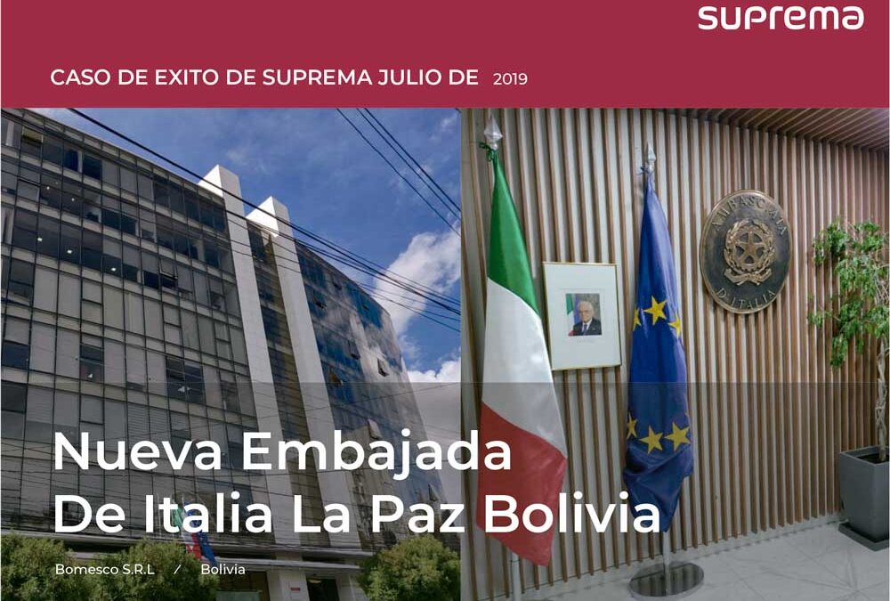 Nueva embajada de Italia en Bolivia